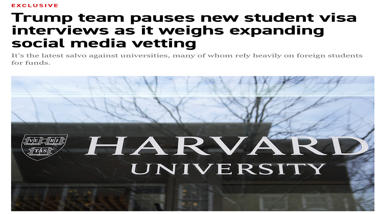 凌晨突发！美国全面暂停学生签证面签！立即执行